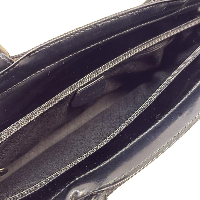 Gucci Handbag Bamboo 0001998 Black Leather
