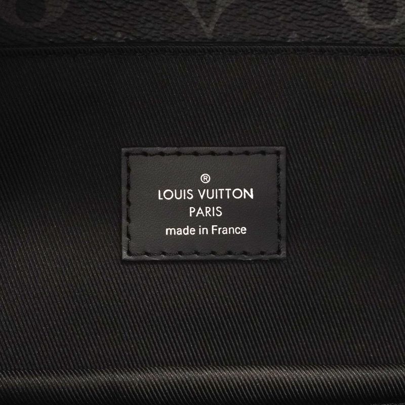 Louis Vuitton Monogram Eclipse Steamer Backpack M44052 Black Men's