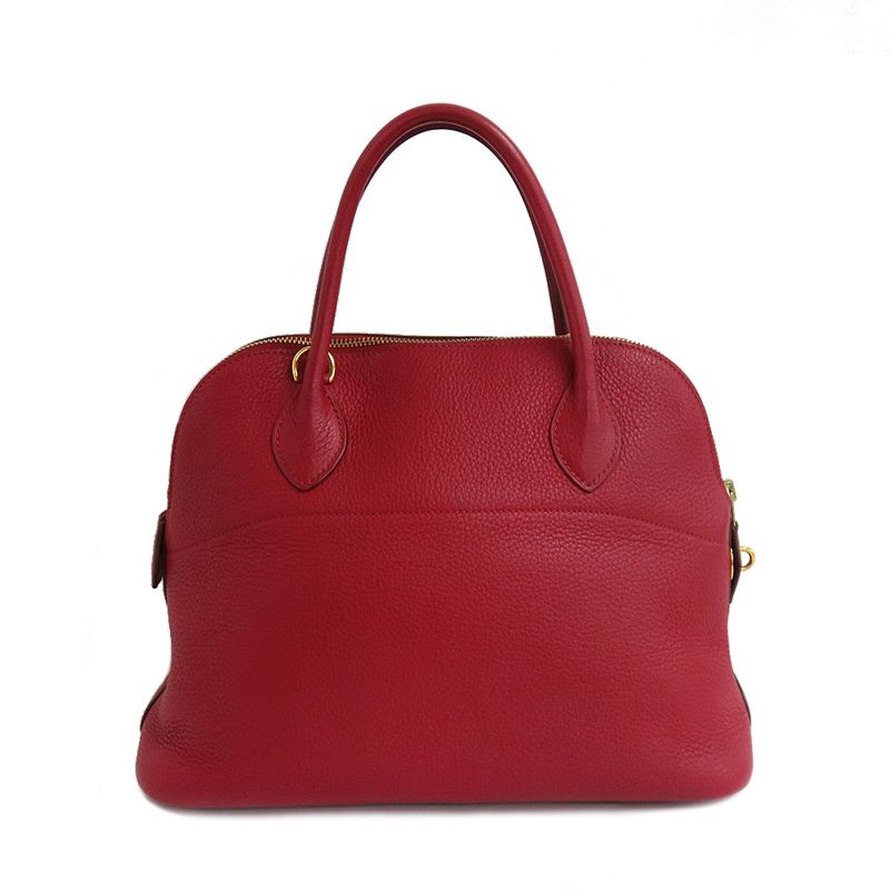 Hermes Bolide 31 Rouge Taurillon Handbag Shoulder Bag Gold Hardware K