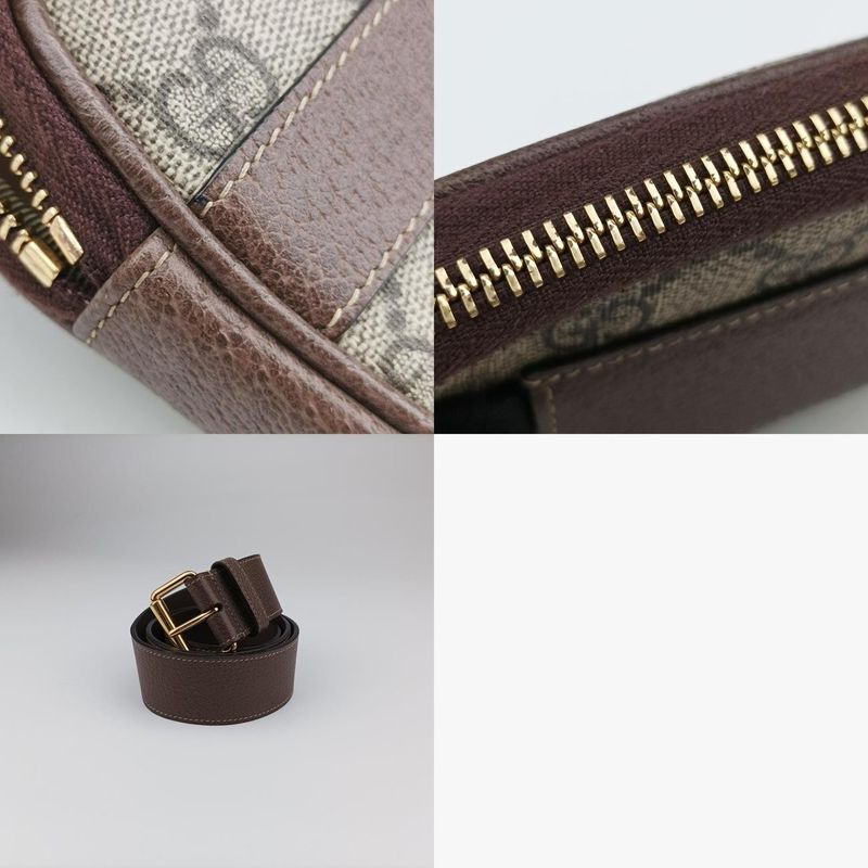 Gucci Ophidia Brown X Green X Red PVC Coated Canvas X Leather 519308