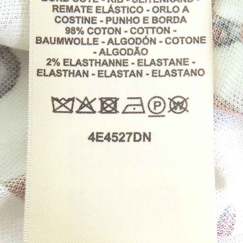 Hermes 24SS 4e4527dn Panoply De Cuir 100% Cotton Deer Crew Neck Short Sleeve