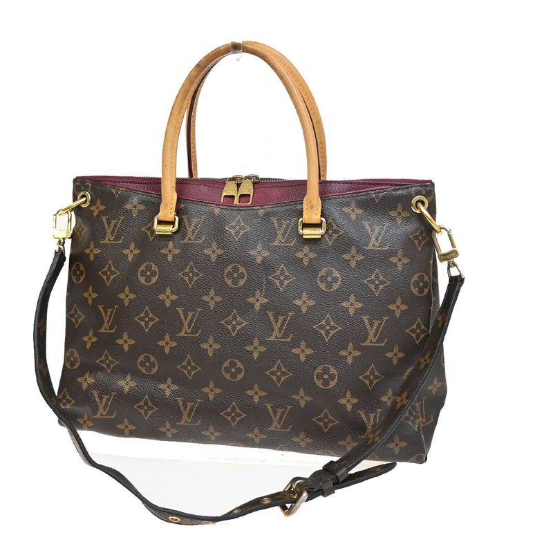 Louis Vuitton Pallas Shoulder Handbag 2WAY Monogram M40906 55ka652