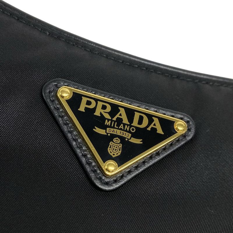 Prada Shoulder Bag Emme Large 1bc232 Black Re-nylon Leather