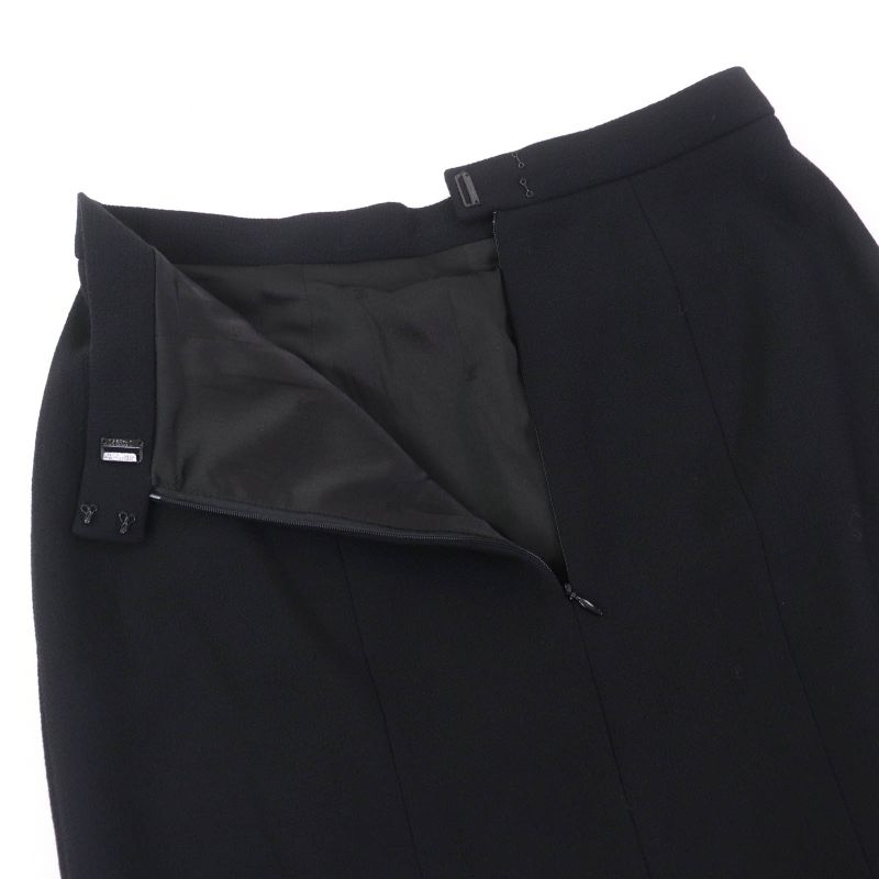 CHANEL Vintage 95A P05422v03075 100% Wool Rare Large Size 4 Pockets Coco Button