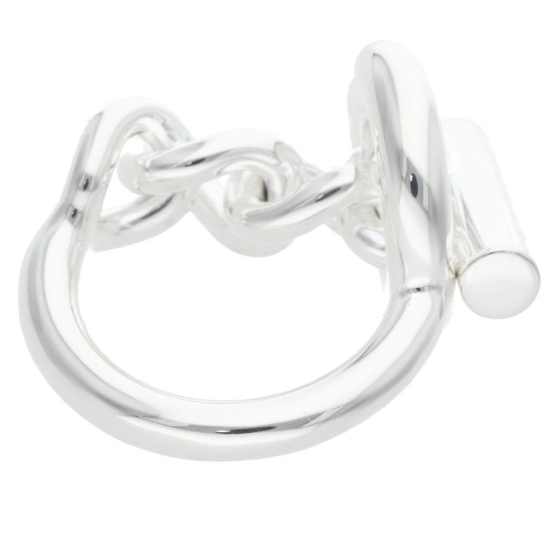 Hermes Croisette Silver Ring Men's 53 12