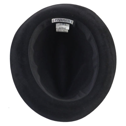 Hermes 100% Wool Hat With Ribbon Black 58 Men's Recommende