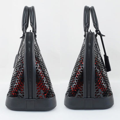 Louis Vuitton Alma PM Monogram Lace Handbag M20355 Black X Red