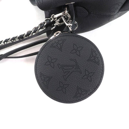 Louis Vuitton M57070 Bella Noir Black Mahina Leather 2way Shoulder Bag With