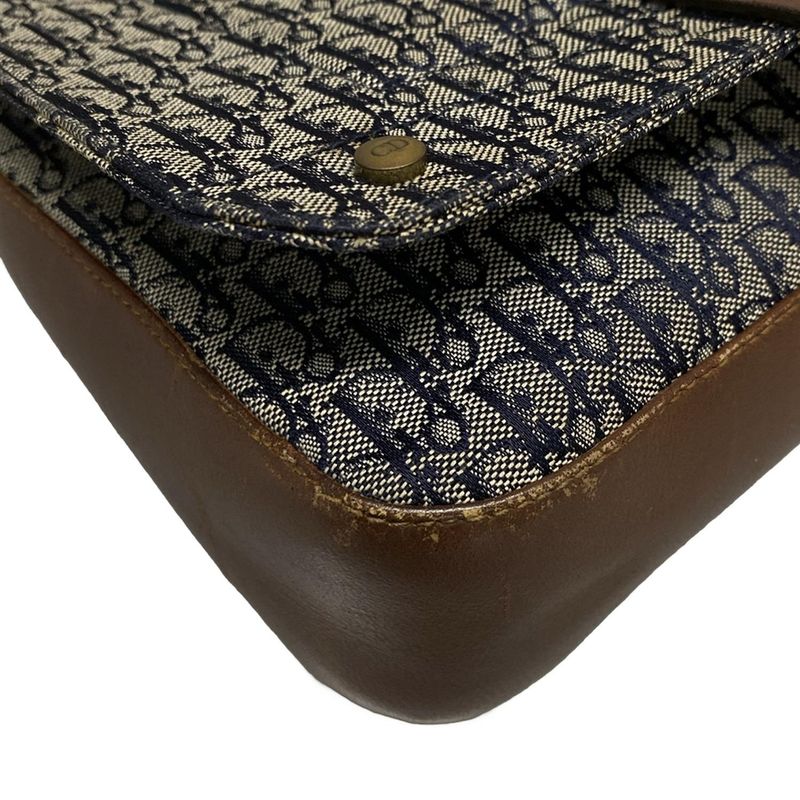 Dior/christian Dior Shoulder Bag Street Chictrotter Navy And Ivory And Dark