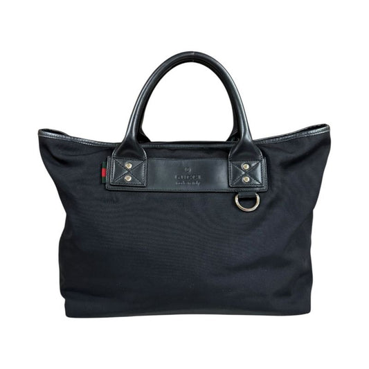 Gucci Sherry Tote Bag Nylon Campus 246394 Black Unisex Gucci  Gucci