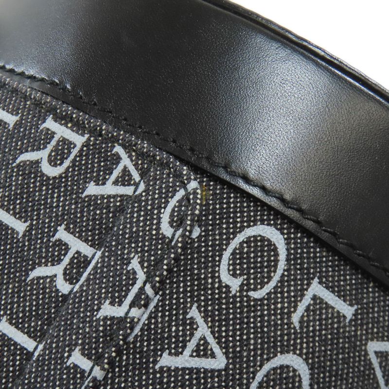 Bvlgari Drum Bag Logo Mania Handbag Canvas Women