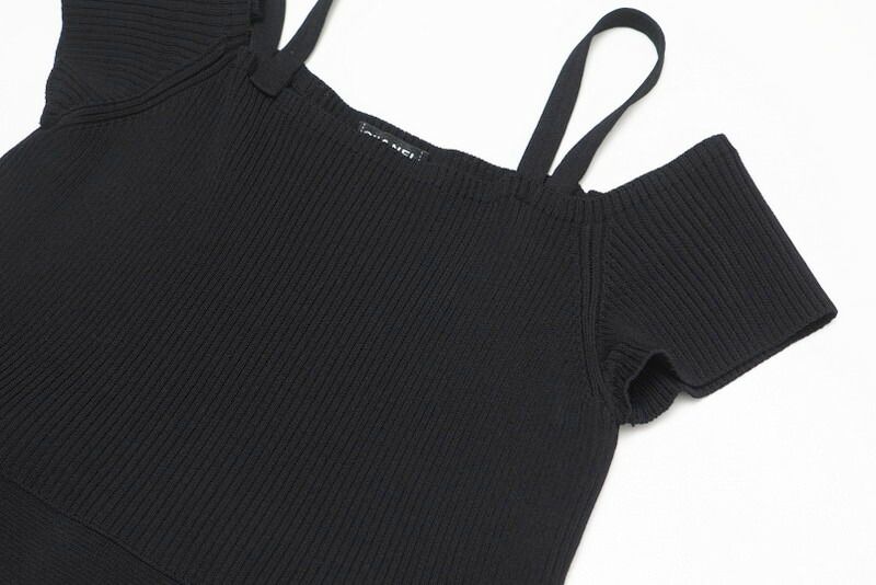 Chanel Dress Size 42 CC Logo Coco Mark Off Shoulder Made In Italy 20231220