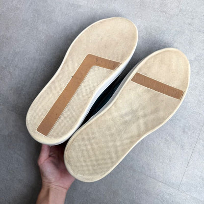 Bottega Veneta Maxi Intrecciato Sneakers Slip-on Leather Men 44 29cm (11.42in)