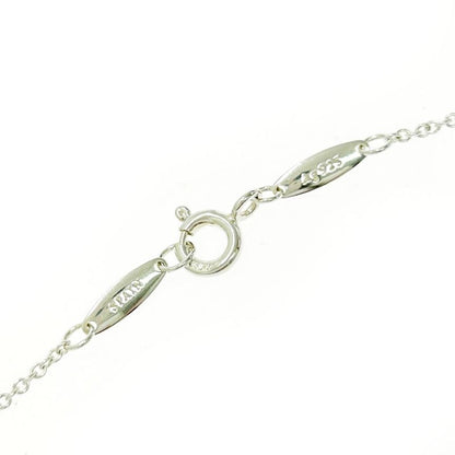 Tiffany & Co Silver Aquamarine by-the-Yard Necklace 1.6g 925 Engraved 457124