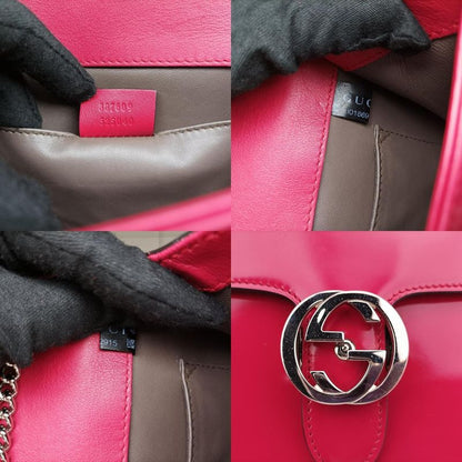 Gucci Interlocking G Pink Patent 387609 I018692915