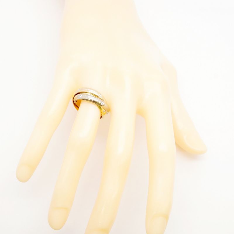 Cartier Ring Trinity 18K Yellow Gold Yellow Gold 18K White Gold White Togo Old
