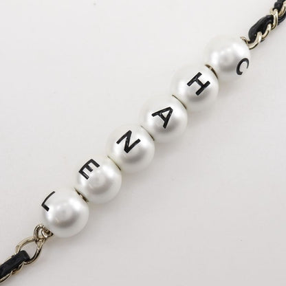 Chanel Pearl Chain Shoulder Matelasse As1533 Lambskin Black Ladies Shoulder Bag