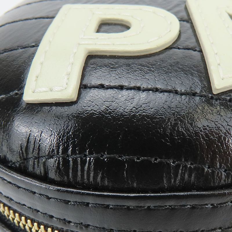 Chanel Shoulder Bag La Pausa Leather Black Gold Hardware V Stitching 26th Chain