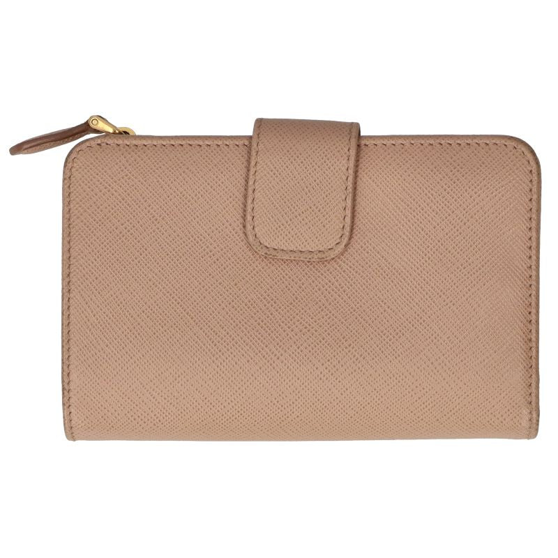 Prada Bifold Wallet 1ml225 Saffiano Women Beige (Cipria)