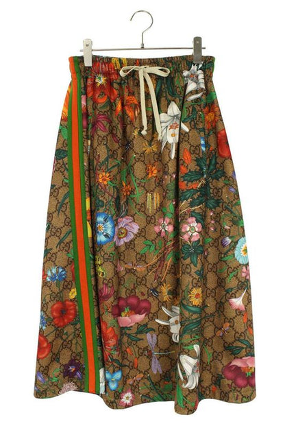 Gucci 609954 Xjb91 GG Floral Print Jersey Skirt Women's M
