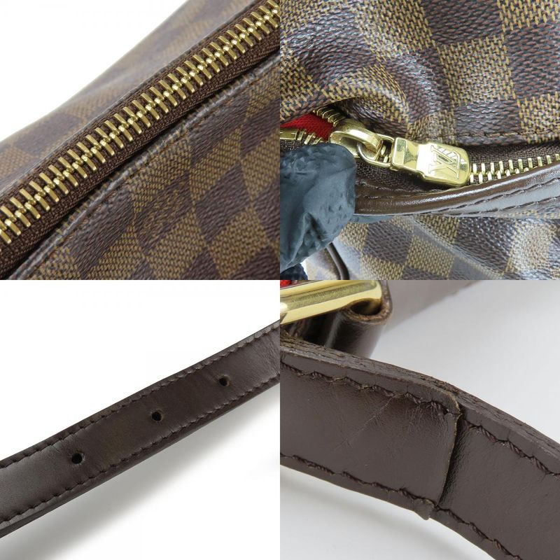 Louis Vuitton Shoulder Bag Bloomsbury GM N42250 Damier Ebène Brown Gold