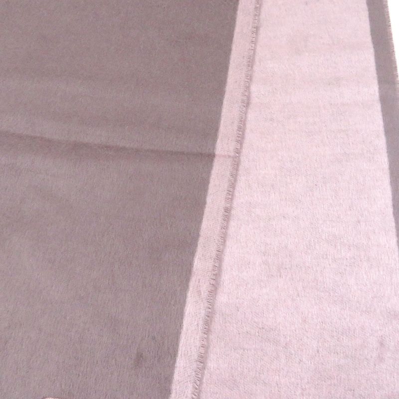 DIOR Homme 93c0015dh001 100% Silk CD Logo Embroidery Fringe Scarf Rose Violet