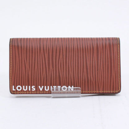 Louis Vuitton Portefeuille Brazza NM Leather Brown Wallet Silver M82631