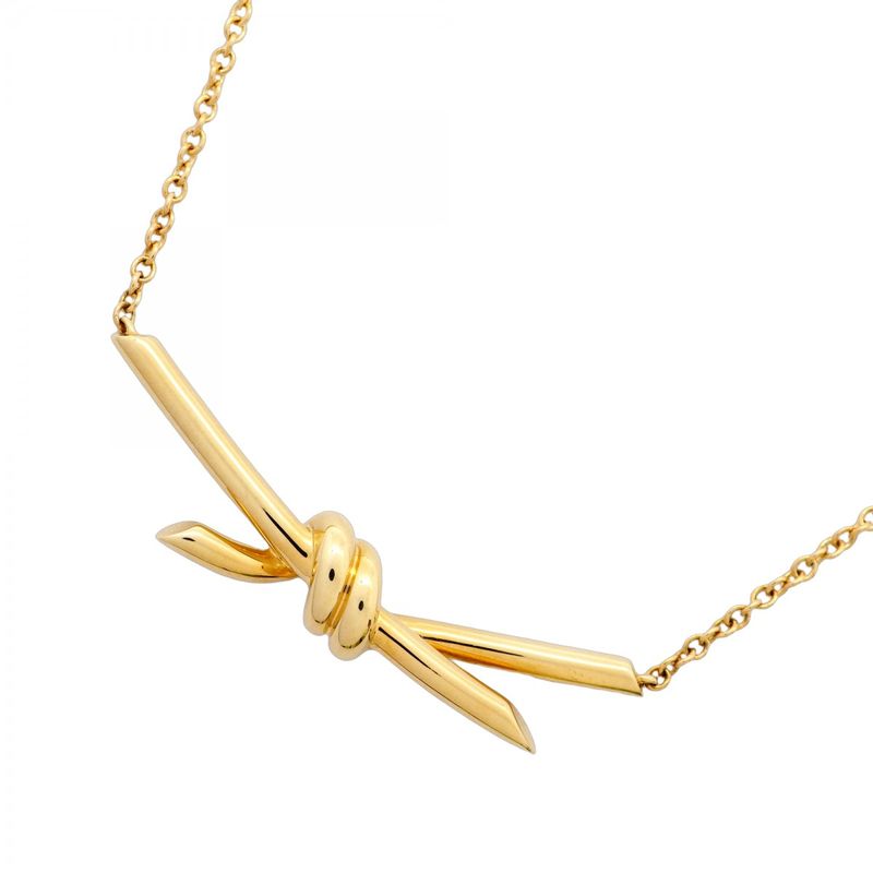 Tiffany & Co Necklace Knot 18K Yellow Gold Yellow Gold Ladies