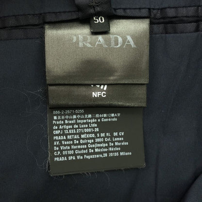 Prada 21ss Stretch Tailored Jacket Sd119 Z51 Navy 50