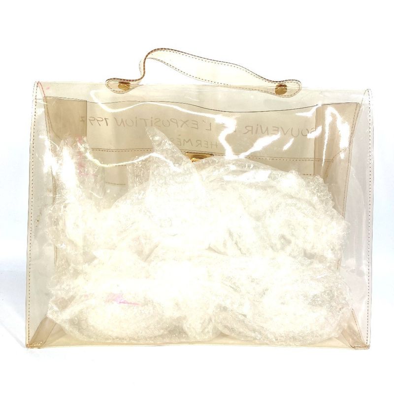 Hermes Handbag Vinyl Kelly Vinyl Clear