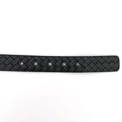 Bottega Veneta Belt Black Intrecciato Excellent Condition 84cm (33.07in) 34mm
