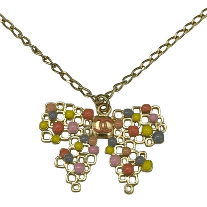 Chanel Ribbon Motif Necklace