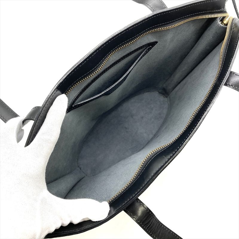 Louis Vuitton Saint Jacques Noir Black Tote Bag Epi M52262 Black Gold Hardware