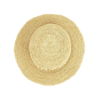 Gucci Straw Hat Straw Hat S Size 56cm (22.05in) Beige Multicolor