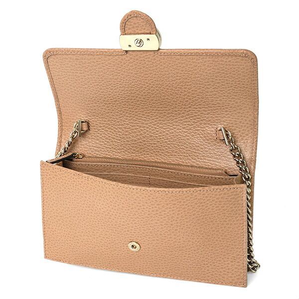 Gucci Shoulder Bag Dollar Calf Rose Beige