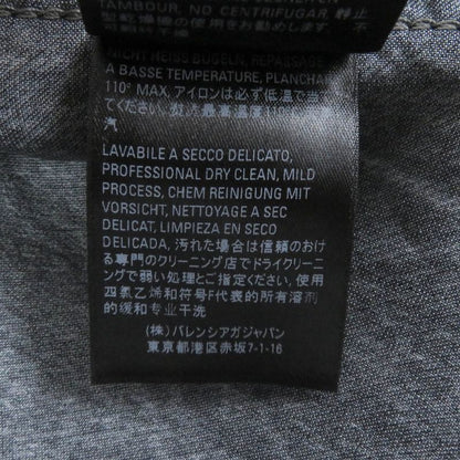 Balenciaga 20SS 621580 Denim Transfer Print Stretch Jacket Blouson Black L Made