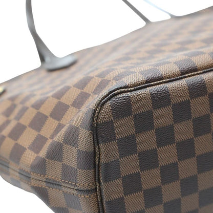 Louis Vuitton N41358 Damier Neverfull MM Pouch None And Tote Bag Louis Vuitton