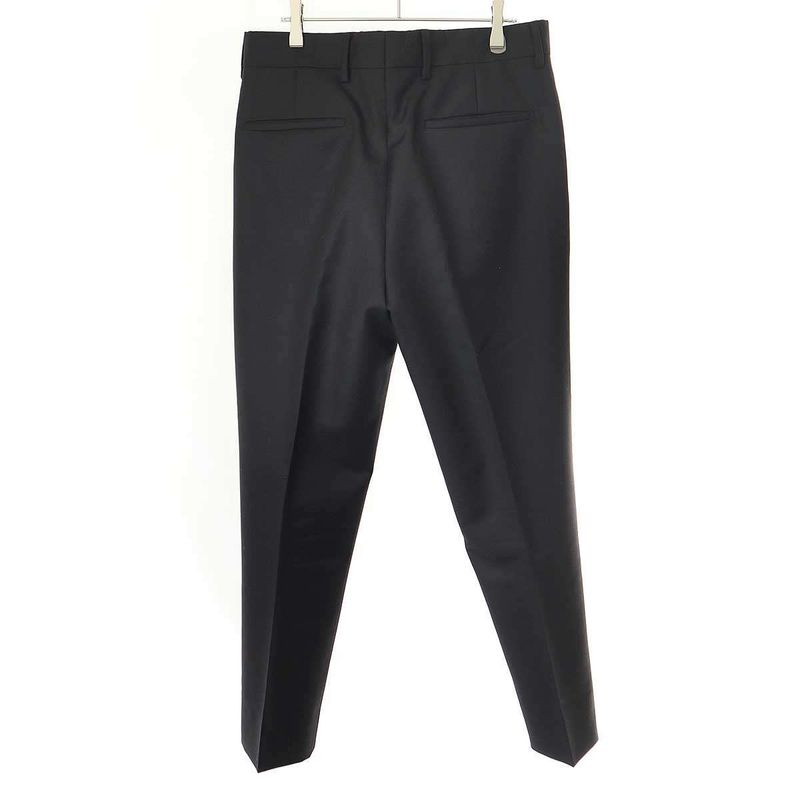 Prada 23ss Wool Mohair Slack Pants Up0214 Black 48