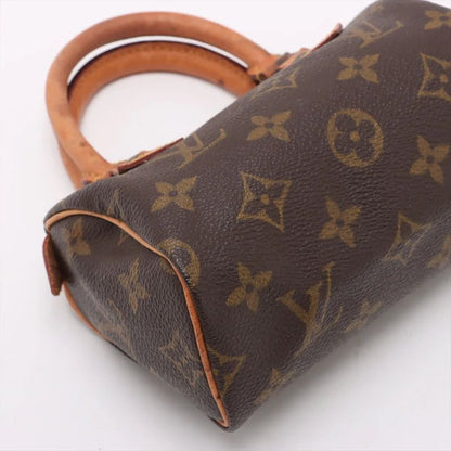 Louis Vuitton Monogram Mini Speedy M41534 Leather 2WAY Shoulder Bag Crossbody