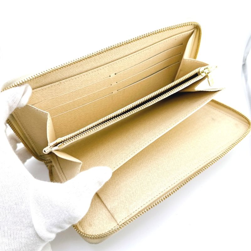 Louis Vuitton N60012 Damier Azure Round Zipper Long Wallet Zippy Organizer Long