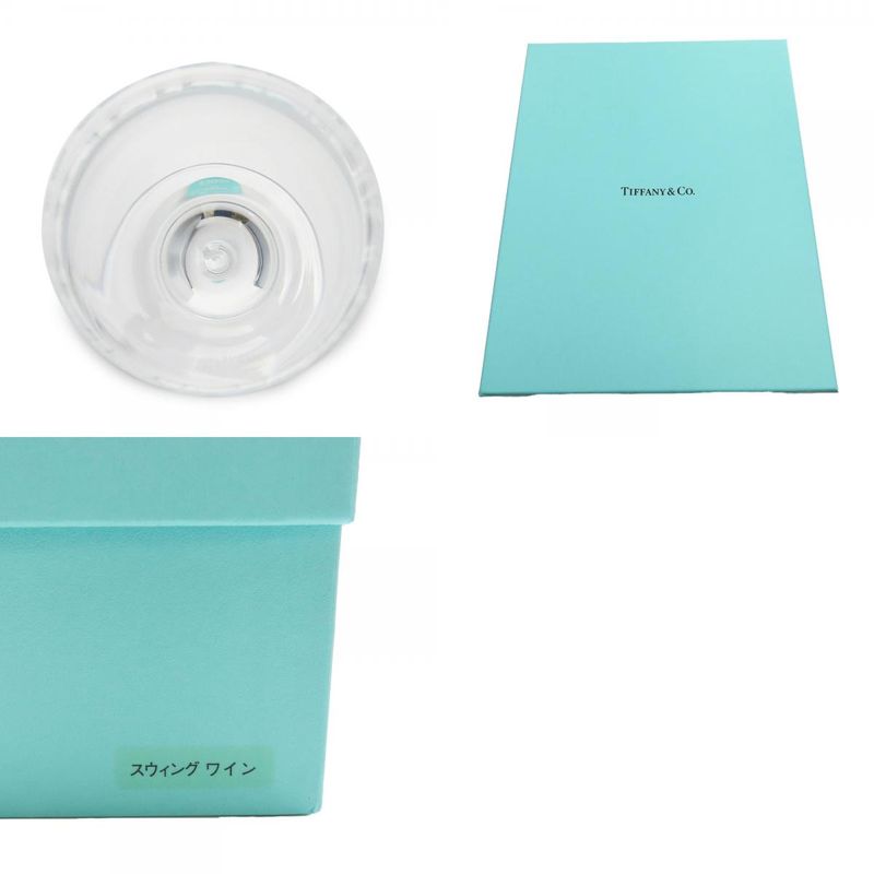 Tiffany & Co Glass Swing Pair Of Glass Transparent Wine Glasses Set Of 2