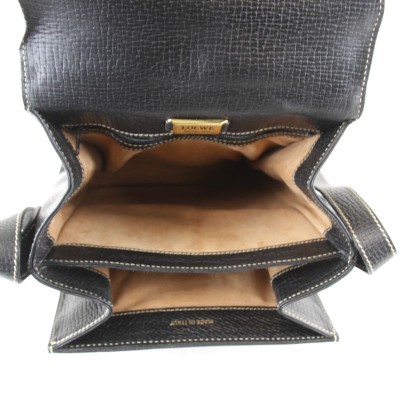 Loewe Shoulder Bag Leather Black