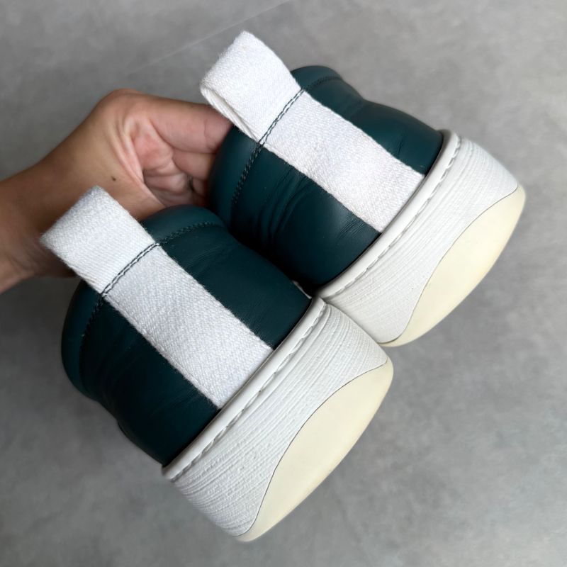 Bottega Veneta Maxi Intrecciato Sneakers Slip-on Leather Men 44 29cm (11.42in)