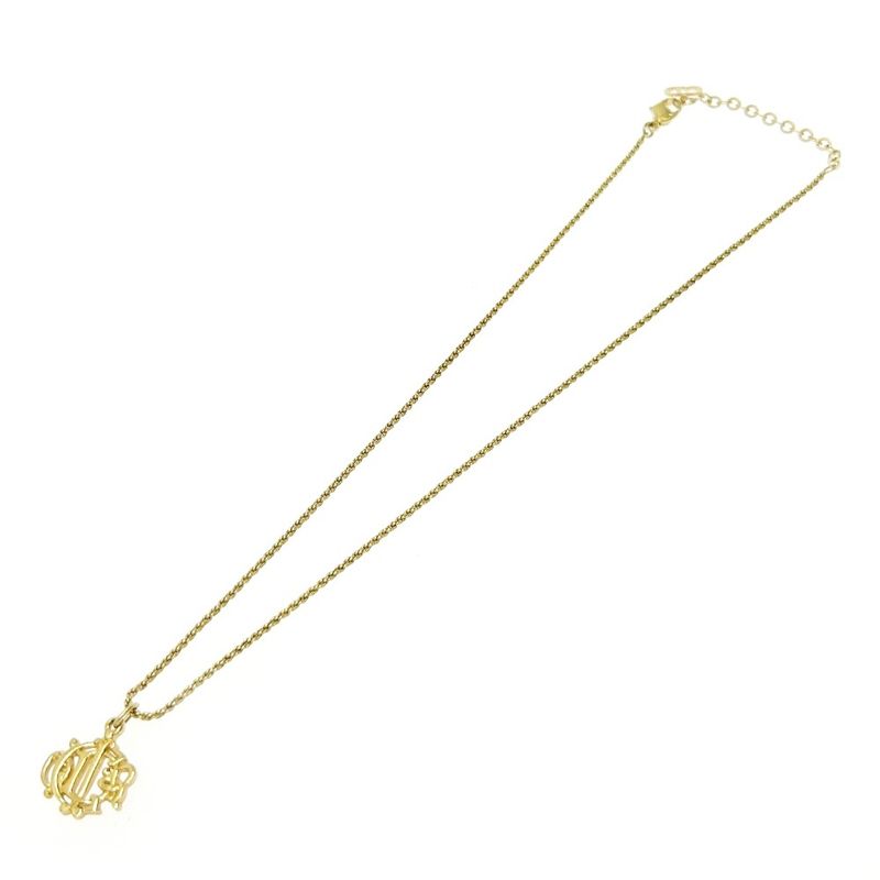 Christian Dior GP Emblem Necklace Women's Gold 430305 Necklace
