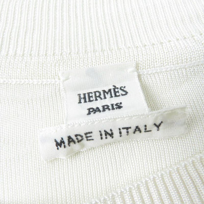 Hermes 22SS 2e2826ds 100% Silk Twill Raine Chaine D'ancre Short Sleeve Knit