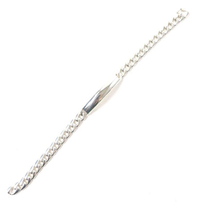  Tiffany & Co Vintage Kihei ID 80S Chain Bracelet Sv925 Silver Made In Italy