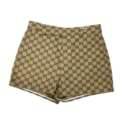 Gucci Bottoms Beige Brown GG Canvas Shorts