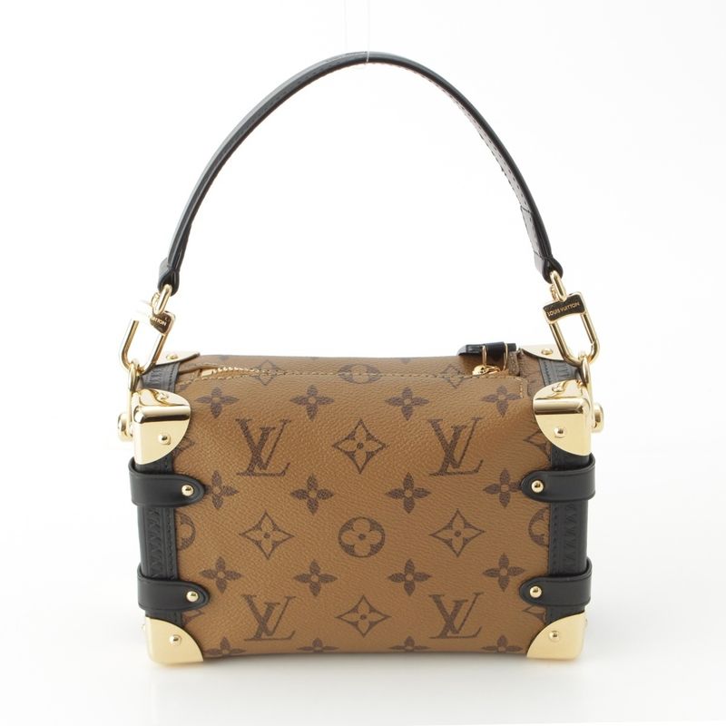 Louis Vuitton Reverse Side Trunk Monogram Reverse Gold Hardware 2way Shoulder