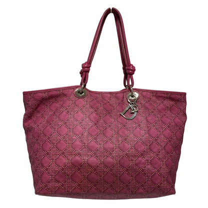 Dior/christian Dior Tote Bag Sherry Pink Leather