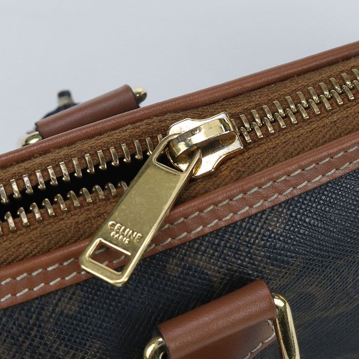 Celine Small 2WAY Triomphe Canvas 113772cas.04lu Mini Boston Triomphe Canvas